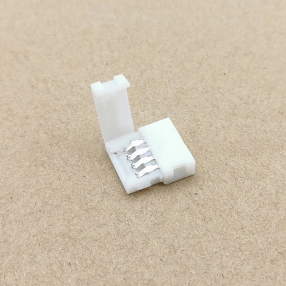 New 10pcs RGBW LED Connector 10mm 4pin Free Soldering Connector for 5050 3528 LED Single Color RGB RGBWW Strip Light