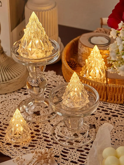 Flameless LED Candle Light Halloween Wedding Christmas Decoration Creative Candle Light Wishing LED Tea Lamp Warm White