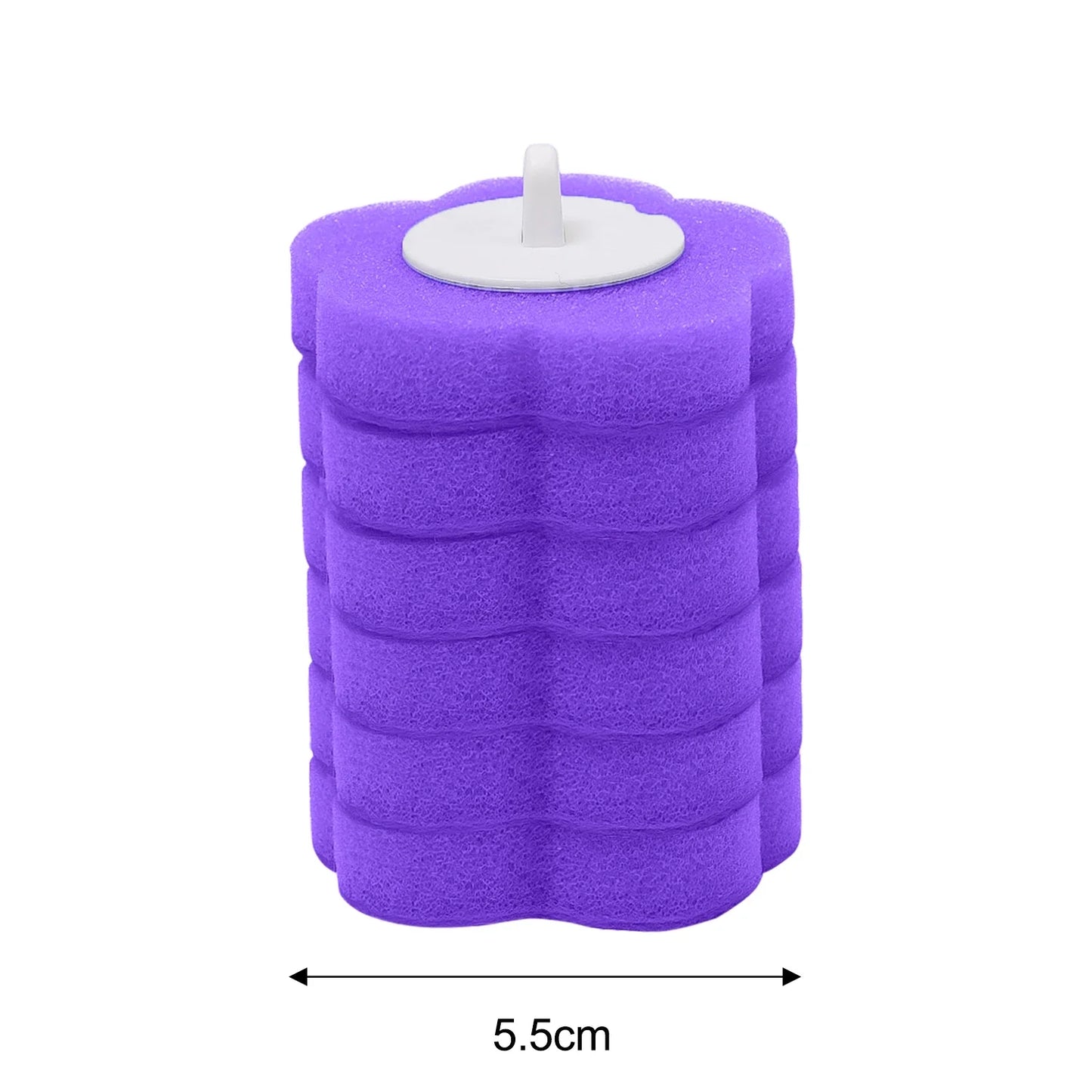6/60PCS Disposable Toilet Brushes Heads Set Dissolving Deodorization Sponge Cleaning Pads Home Bathroom Cleaning Accessories