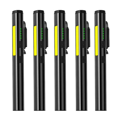 Portable UV LED Pen Light USB Rechargeable Work Lantern with Magnet