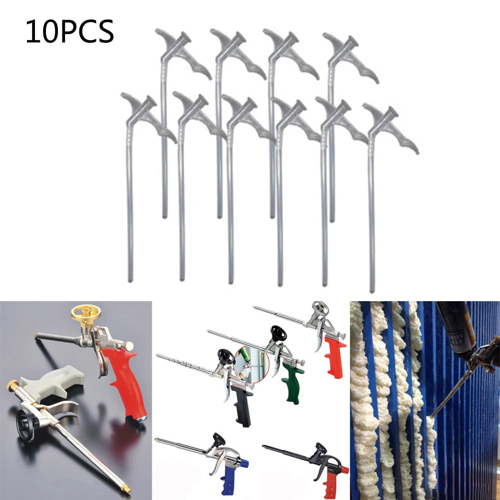 Part Foam Tube Replace Tubes Nozzle Spray Foam Nozzle Equipment Insulating Spray Foam DIY Gap Filling 10pcs 24*12*2cm
