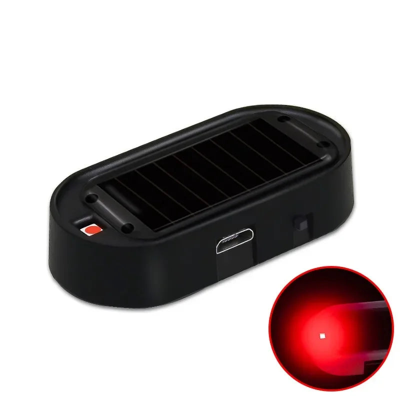 Solar Powered Fake Security Alarm LED Flashing Anti-Theft Light 2/1PCS