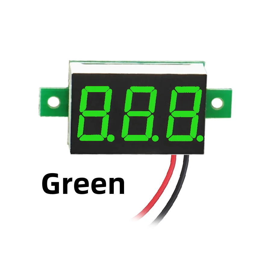 Mini LED Digital Voltmeter Panel ¨C DC 2.5V-32V / 0-100V Voltage Tester for Car, Motorcycle and DIY Projects