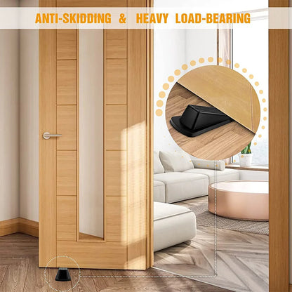Gate Stop Holder Door Stopper 1pcs Anti-kick Black/gray/brown Elegant Design Natural Rubber Office Environmentally Friendly