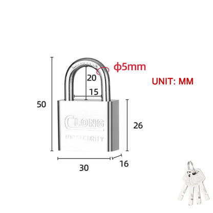 Stainless Steel Waterproof Padlock Same Key Open All Locks