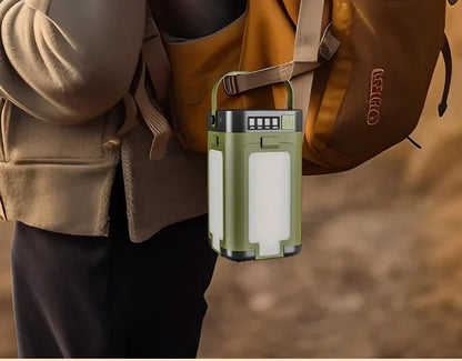 4-leaf Solar  LED Lantern Rechargeable Emergency Flashlight Portable Power Bank Foldable Tent Light for Outdoor Camping Fishing