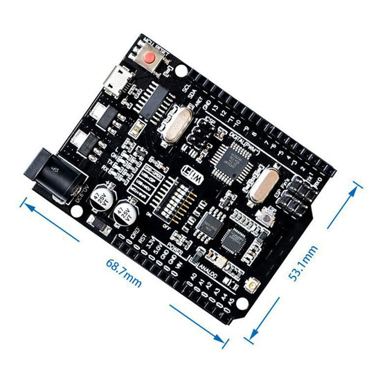 UNO R3 + WiFi ATmega328P ESP8266 Development Board with 32Mb Memory USB-TTL CH340G for Arduino