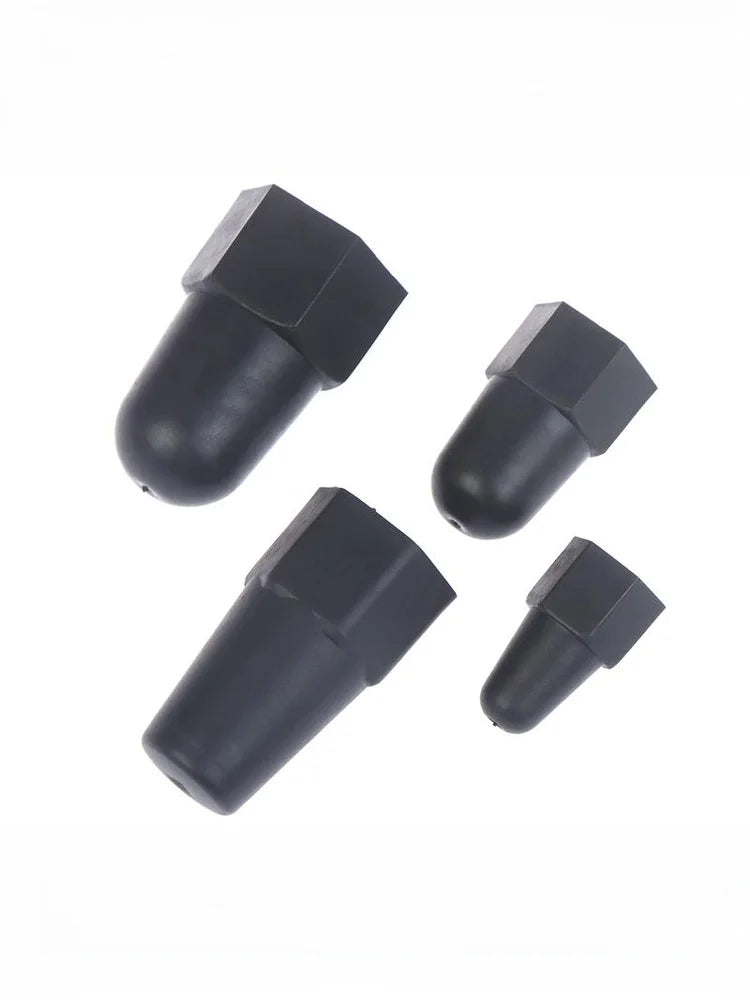 New 10PCS Lengthen Nut Cap Hexagonal Nut M6 M8 M10 M12PE Plastic Nut Protection Caps Hex Screw Protective Sleeve