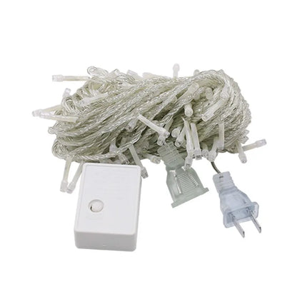 220V Christmas New Year LED String Lights 10M 20M Garland Outdoor Wedding Party Festoon Fairy Decoration Lamp