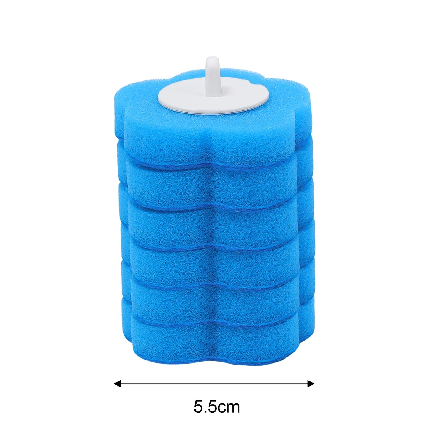 6/60PCS Disposable Toilet Brushes Heads Set Dissolving Deodorization Sponge Cleaning Pads Home Bathroom Cleaning Accessories