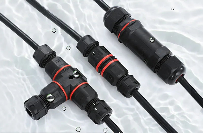 IP68 Waterproof Cable Connector I/T Type Junction Box 2-pin 3-pin 4-pin 5-pin Electrical Terminal LED Lights Wire Waterproof Box