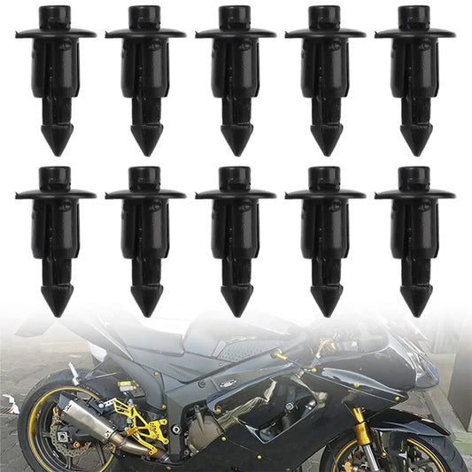 Motorcycle Plastic Rivets Fairing Clips Push Pin Expansion Fastener Retainer for Cowl Trim Panel Yamaha Kawasaki Suzuki Honda