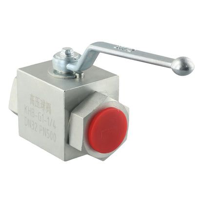 1pcs Carbon Steel Hydraulic Ball Valve Two Way Globe Valve High-pressure Hydraulic Valve G1"  For Flow Adjustment