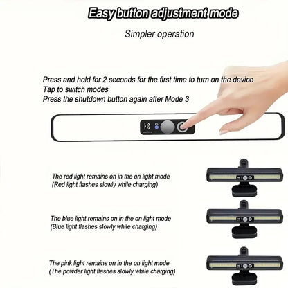 Clip on Solar Motion Lights Outdoor 3 Modes Fence Lights Solar Powered Waterproof Portable Security Light for Yard Camping Garag