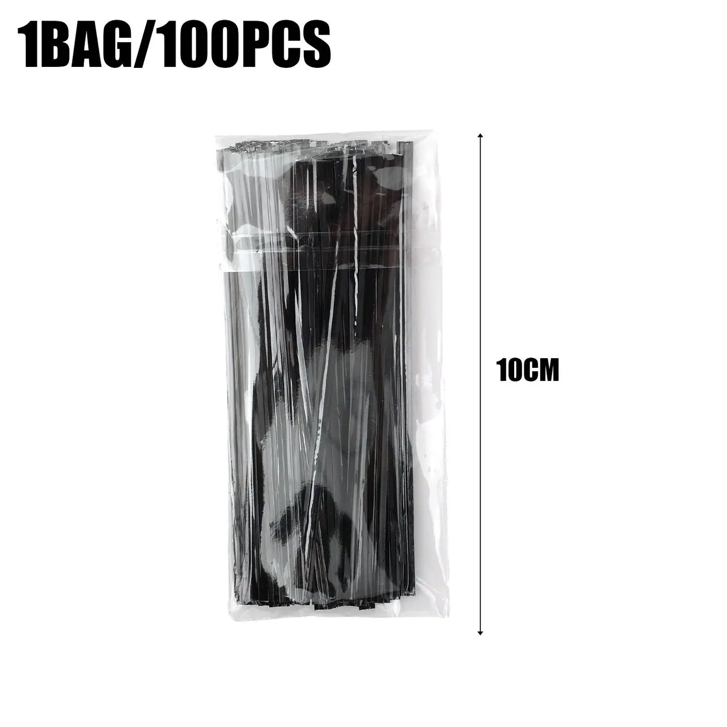 Reusable Metallic Twist Tie Bread Candy Bag Ties DIY Crafts Plant Flower Binding Wire Party Favor Gifts Wrapping Foil Twists Tie
