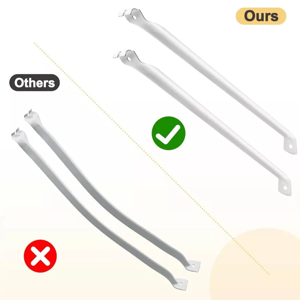 3 Pack Metal For Wire Shelf Support Brackets for Closets Built to Provide Strong Support with Enhanced Load Capacity