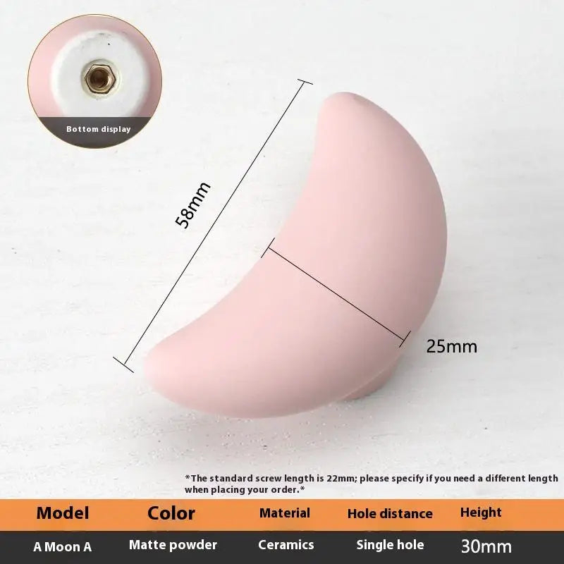 1pc Children's Furniture Handles Nordic Ceramic Children Room Cabinet Handles Macaron Colorful Round Drawer Knobs And Pulls