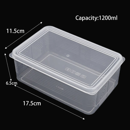 Refrigerator Storage Box Fridge Organizer Vegetable Fruit Fresh Food Crisper Box Freeze Meat Storage Container Kitchen Organizer