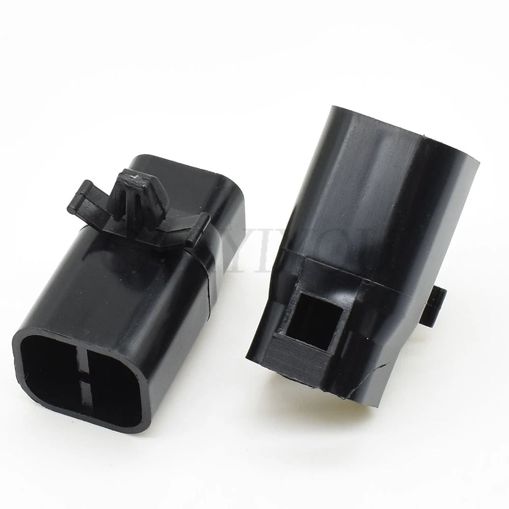 2-Pin 6.3mm Black Male Connector DJM7021-6.3-11 with 15cm Wire Automotive High-Current