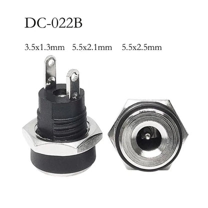 DC-022B Copper DC Power Socket Adapter Jack Connector 5.5×2.1mm