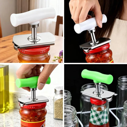 Multi-Function Bottle Cap Opener Stainless Steel Jar Opener