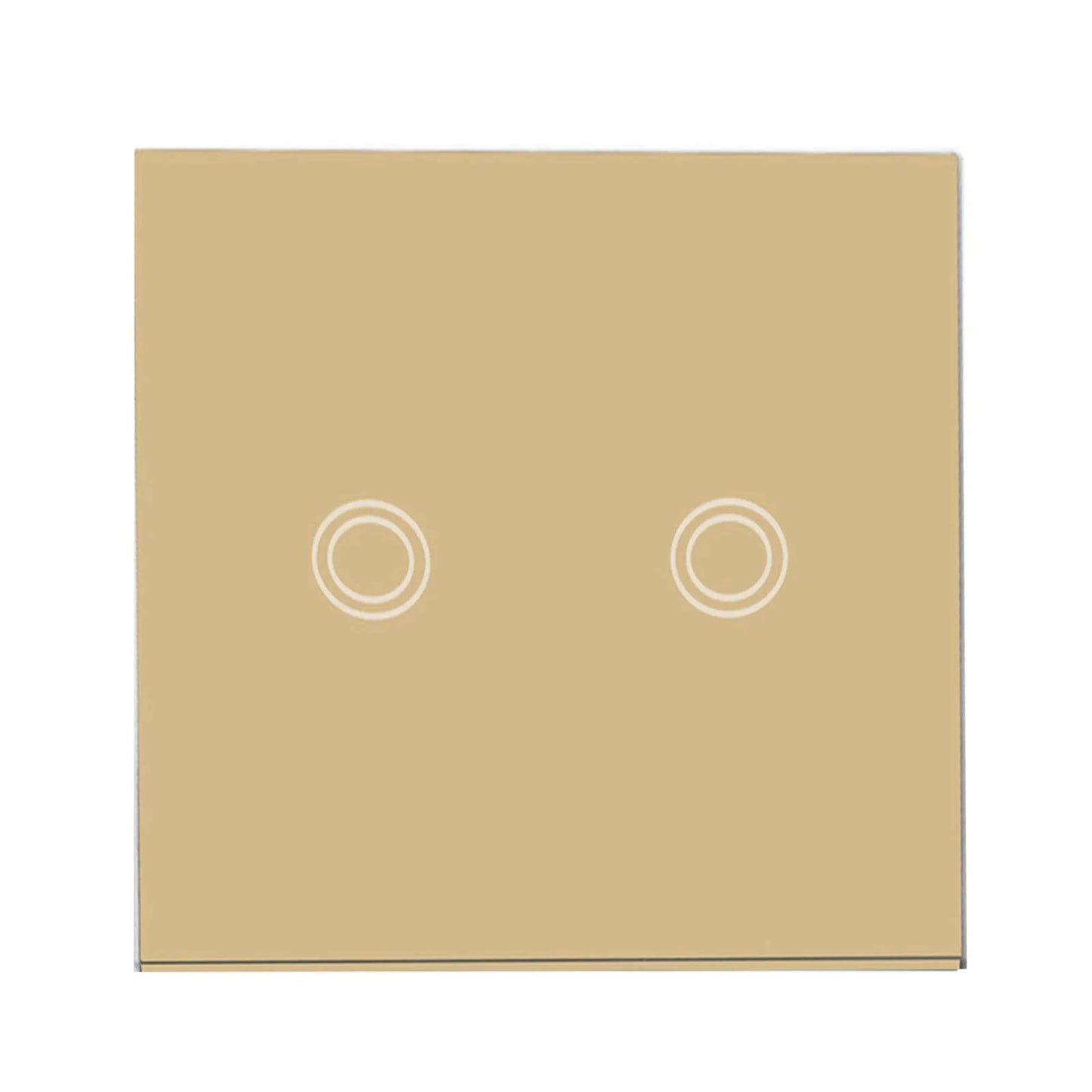 2-Gang Touch Switch Touch Dimmer Switch Office Lighting Home Decor 30 -90 Brightness Dimming No Neutral Wire Required