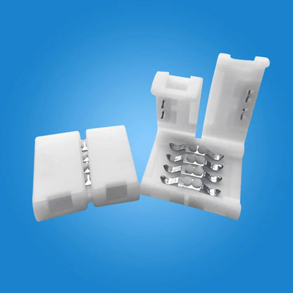 New 10pcs RGBW LED Connector 10mm 4pin Free Soldering Connector for 5050 3528 LED Single Color RGB RGBWW Strip Light