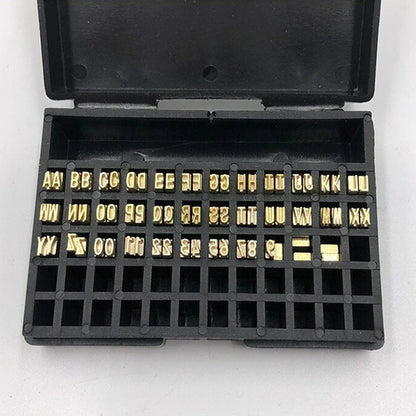 Hot Stamp Copper Letters 2×4×15mm for Coding Machine, Thermal Ribbon Printing Font for Manual and Semi-Automatic Coding