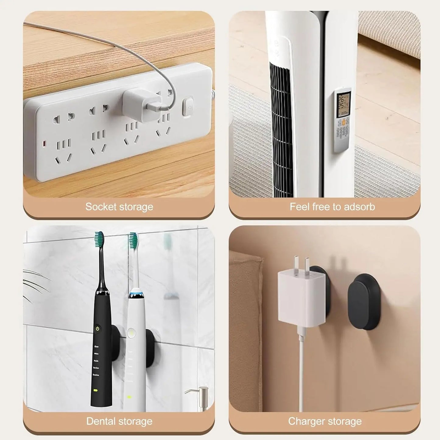 Strong Magnetic Hook Wall Mounted Storage Rack 30/2PCS