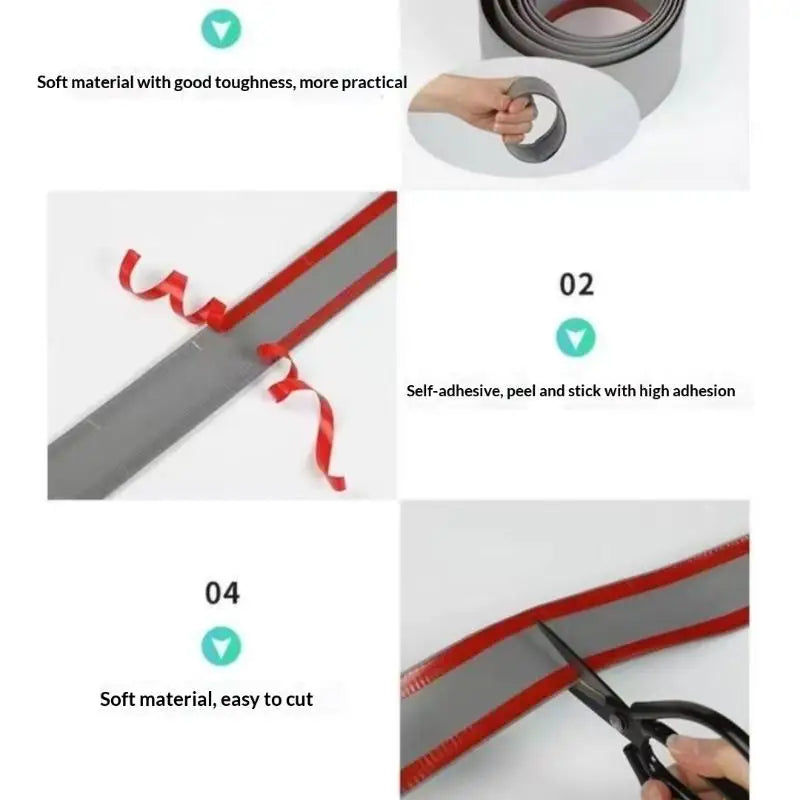 PVC Self-Adhesive Wire Protection Strip Cable Cover Protector 1M 3M Wear-Resistant Wall and Floor Wire Organizer