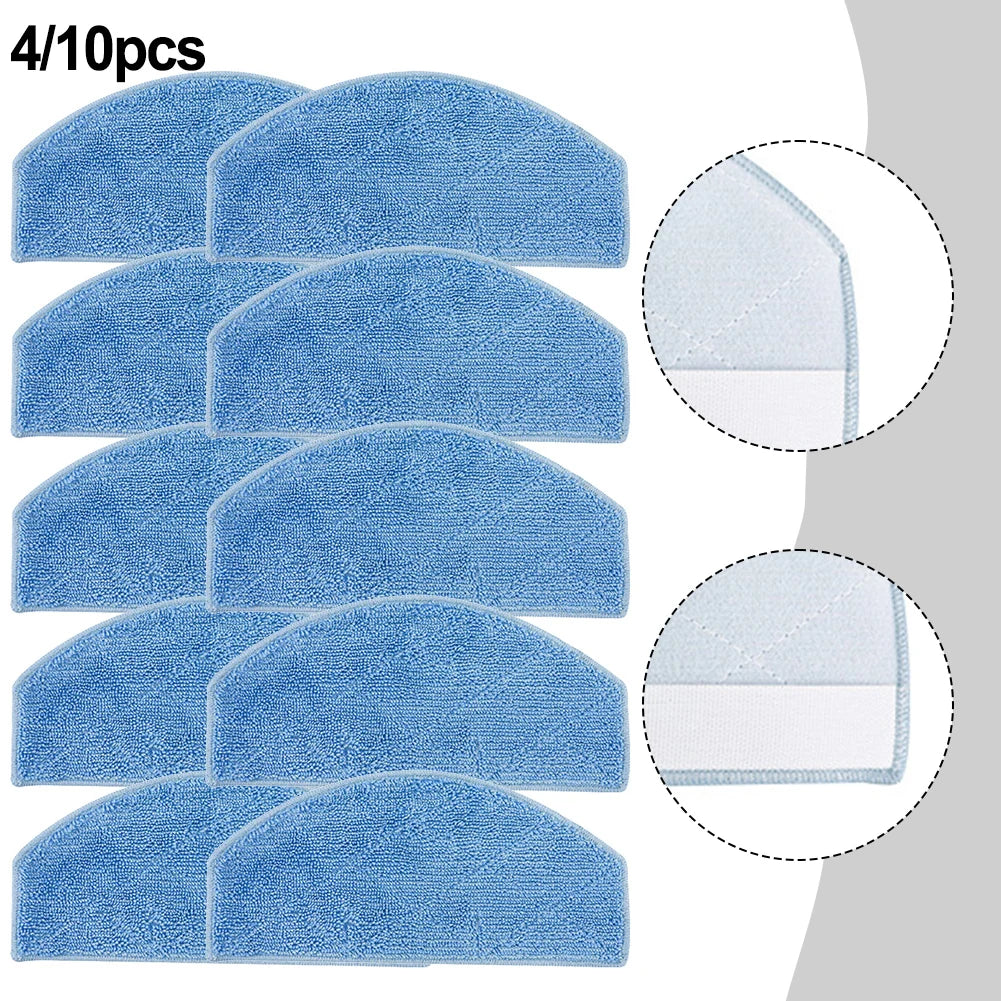 Robot Vacuum Mop Cloths Kit 4/10 Replacement Parts for Lubluelu SL68W Perfect Solution for Daily Household Cleaning