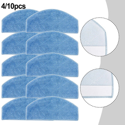 Robot Vacuum Mop Cloths Kit 4/10 Replacement Parts for Lubluelu SL68W Perfect Solution for Daily Household Cleaning