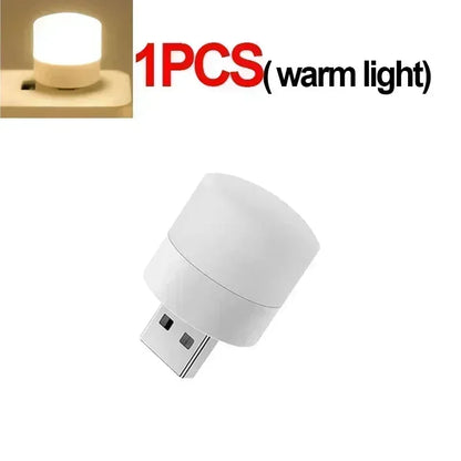 USB Night Light LED Mini Light Bulb USB Plug-in Lamp for Power Bank Charging, Home Office Eye Protection Book Lamp