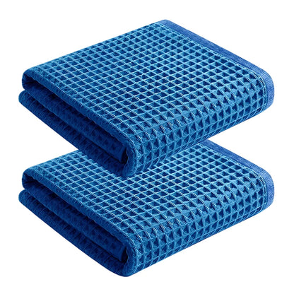 Car Wash Towel Glass Cleaning Water Drying Microfiber Window Clean Wipe Auto Detailing Waffle Weave for Kitchen Bath Home Office