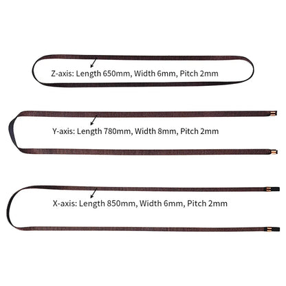 3PCS Timing Belt Kit For Kobra3 Spare Y Z Axis Timing Belt Rubber Drive Belt For 3D Printer  For Replacing Worn-out Belts