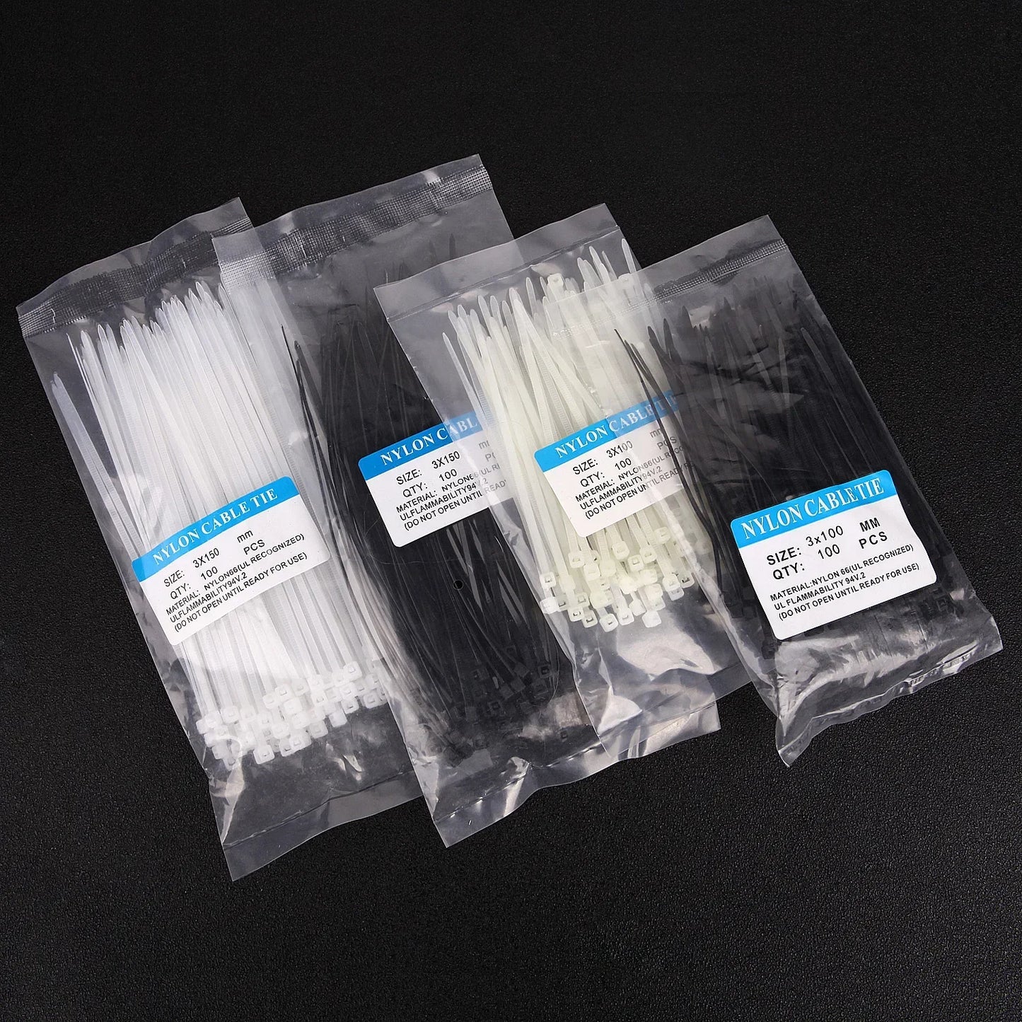 Self Locking Nylon Cable Ties Heavy Duty Wire Straps Organizer