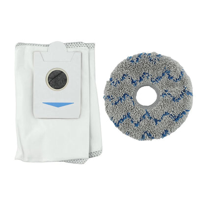 Set of 8 Dust Bags and 4 Wiping Cloths for Deebot For T20 For Omni X1 For Omni 8 Robot Vacuum Cleaner Protective Accessories