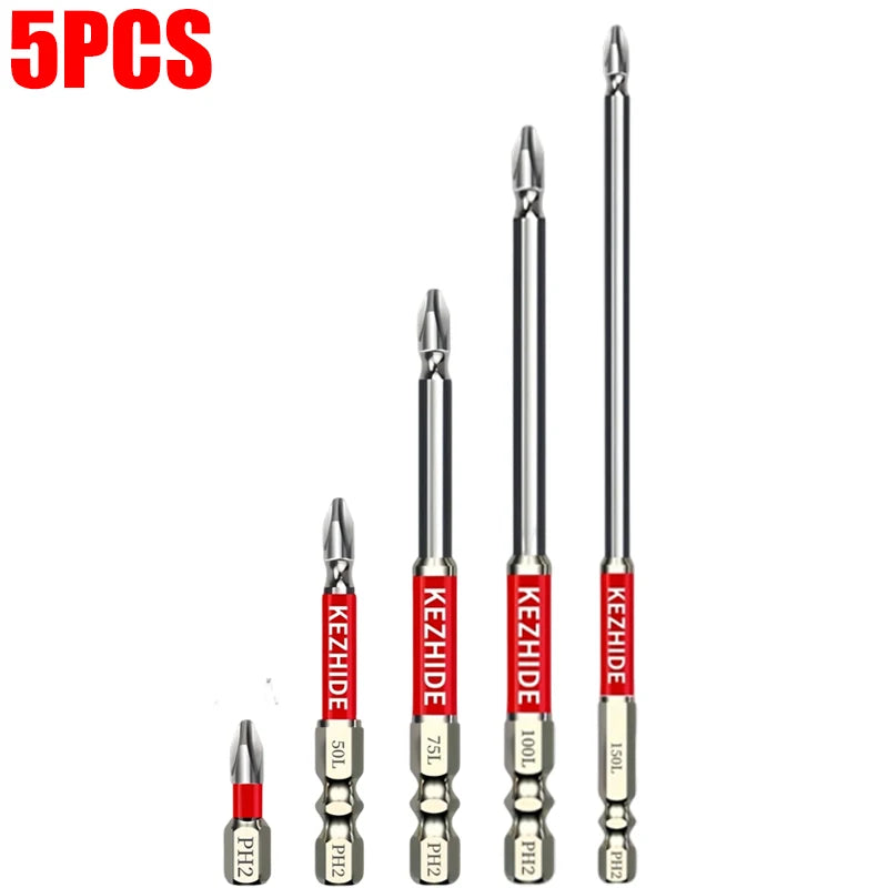 Magnetic Screwdriver Drill Bit Set Alloy Steel Impact Resistant Tips