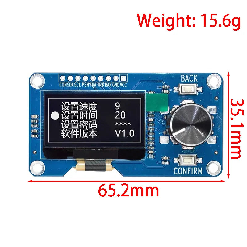 1.3-Inch and 0.96-Inch OLED Display with EC11 Rotary Encoder Module I2C Interface