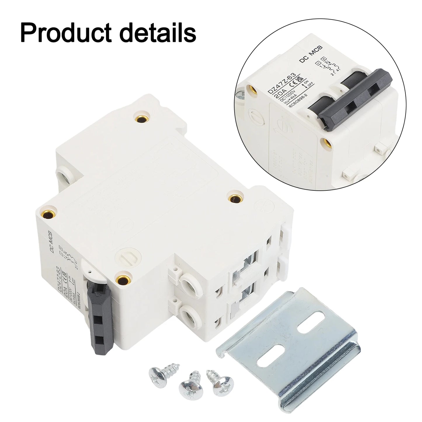 DC Power Supply 1000V Isolator Rated Current 32A Dc Circuit Breaker For Solar System Power Distribution Facilities