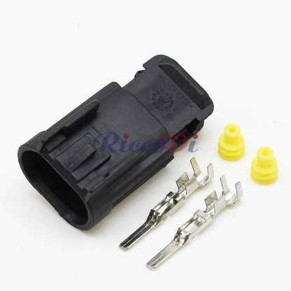 DJ7025D-2.8mm Waterproof 2-Pin Automotive Wire Harness Connector Male Female Socket