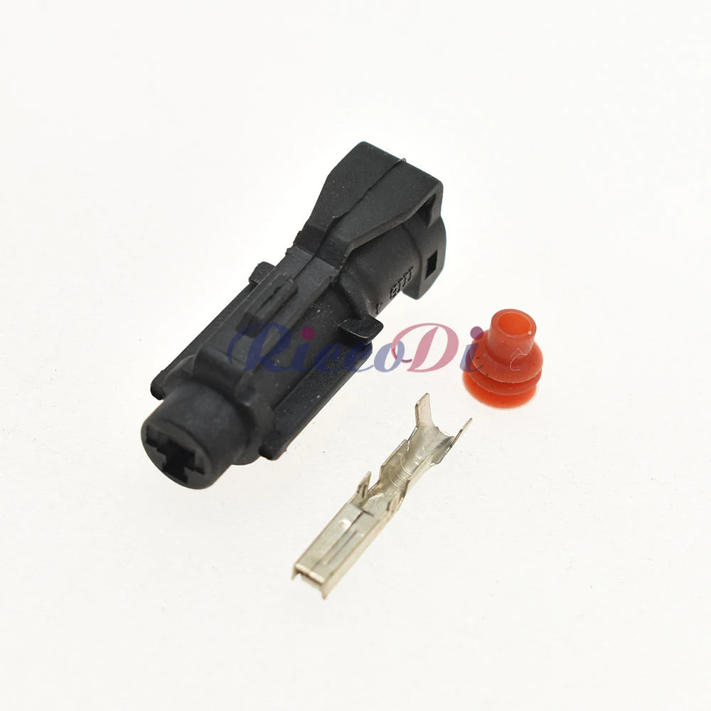 1 Pin 2mm SWP Waterproof Connector MG640280-5 MG610278-5 DJ7012Y-2 PA66 Black Male Female