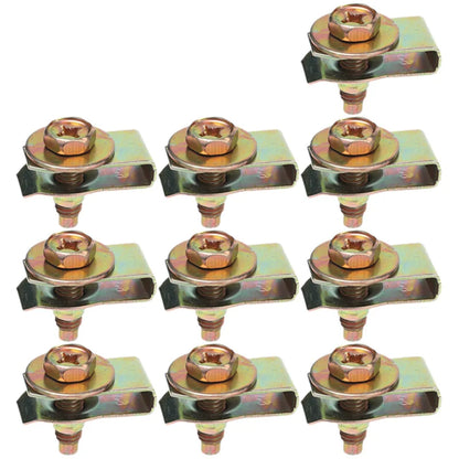 Car Body Bolts & U-nut Clips M4/M5 Engine Under Cover Splash Shield Body Bumper Fender Push Clips Universal Auto Accessories