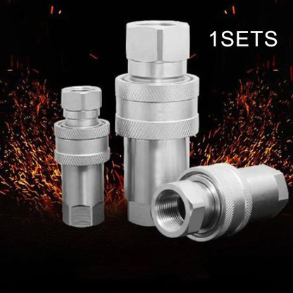 Quick Release Fitting ISO7241-A NPT ISO A Hydraulic Coupling Connector 1/4" 3/8" 1/2" 3/4" NPT1  Quick Change Interface
