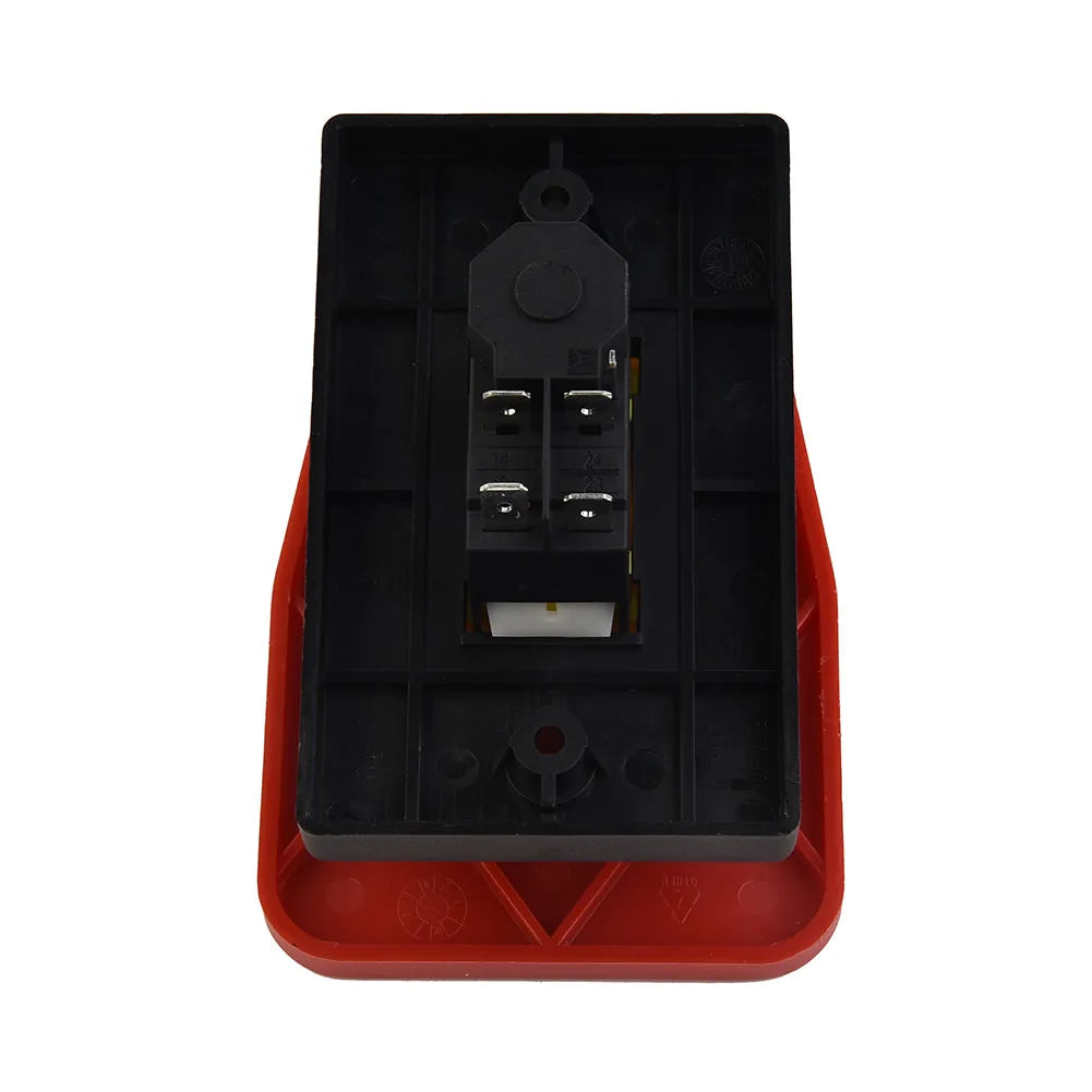 KJD17B16 Electromagnetic Push Button Switch 5Pin 240V with Safe Lock and Stop Cover for Lathe and Large Power Tools