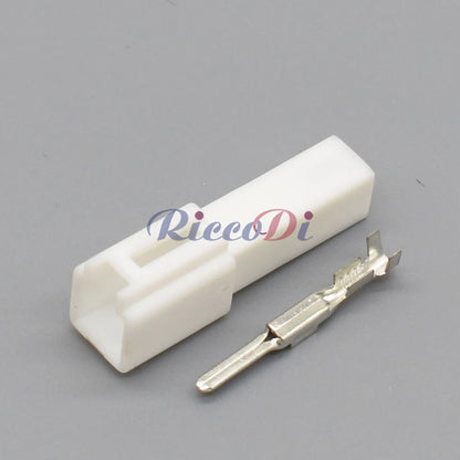 Starter Auto Wiring Harness Connector Male and Female Housing Plug Assembly Compatible with 7283-1010 / 7282-1012 / MG641199 / MG651194