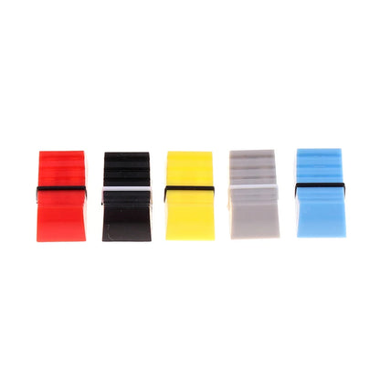 10PCS/set Fader Knob Cap Touch Sensitive Slider Ribbed Mixer Desk Switch Knob Cap