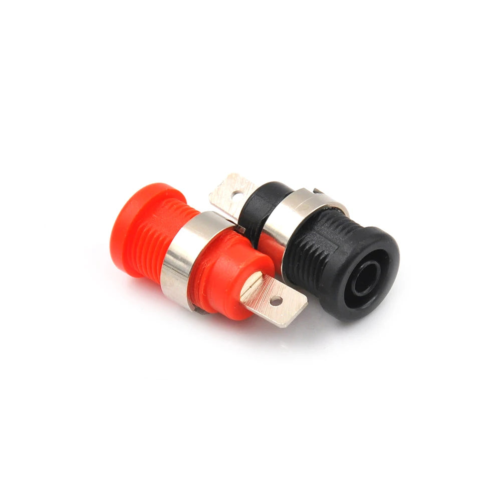 New 10Pcs 4mm Banana Female Jack Socket Panel Mount Binding Post