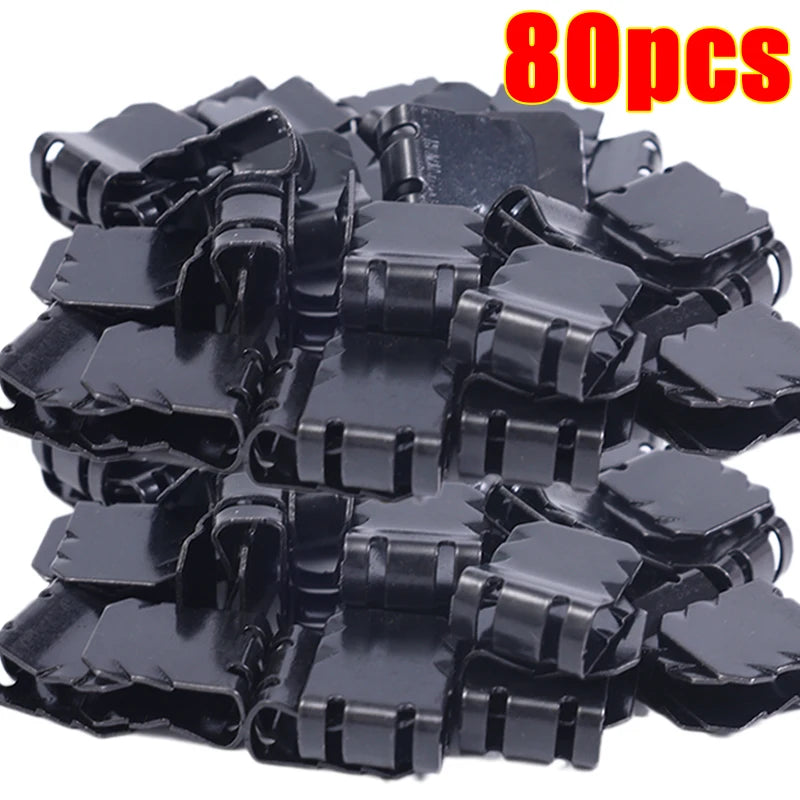 Car Fender U-shaped Fixing Clips Auto Engine Guard Buckle Clamp Motorcycle Truck Mudguard Metal Fixed Buckle Fastener Iron Parts