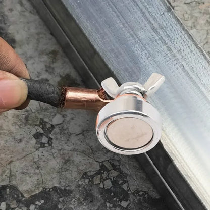 Powerful Magnetism Welding Ground Magnet Copper Electrode Fixing Clamp Single Head Welding Support Accessory